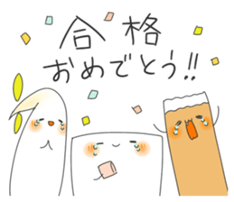 TOFU&SPROUT&FISHSAUSAGE Spring! sticker #14472010