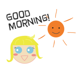 overseas trip of girl with blue eyes sticker #14472324