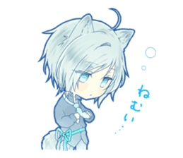 Ame of the calm wolf sticker #14472393