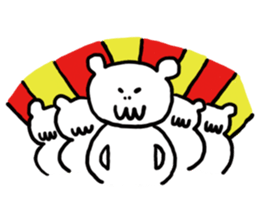 Mr. Kawai of skeleton bear sticker #14473176