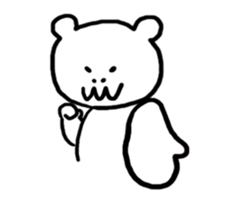 Mr. Kawai of skeleton bear sticker #14473178