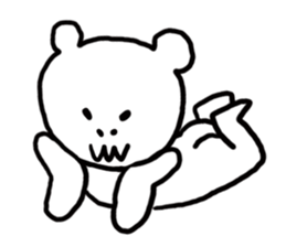 Mr. Kawai of skeleton bear sticker #14473184