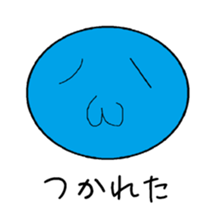 A simple face letter sticker sticker #14473730