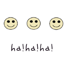 A simple face letter sticker sticker #14473755