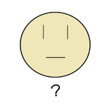 A simple face letter sticker sticker #14473757