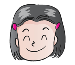 Hairpin girl sticker #14474011
