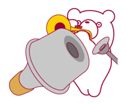 The bear "UGOKUMA" He plays a trumpet. sticker #14474950