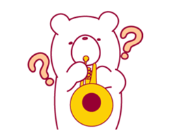 The bear "UGOKUMA" He plays a trumpet. sticker #14474957