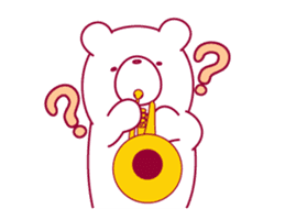 The bear "UGOKUMA" He plays a trumpet. sticker #14474957