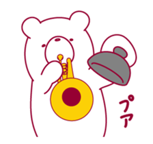 The bear "UGOKUMA" He plays a trumpet. sticker #14474967