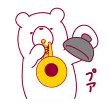 The bear "UGOKUMA" He plays a trumpet. sticker #14474967