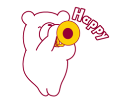 The bear "UGOKUMA" He plays a trumpet. sticker #14474968