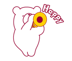 The bear "UGOKUMA" He plays a trumpet. sticker #14474968
