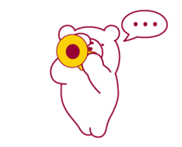 The bear "UGOKUMA" He plays a trumpet. sticker #14474970