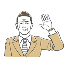 Dedicated to businessmen sticker #14477298