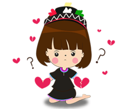 Man South and Girl Northern-Lao version sticker #14477804