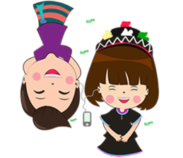 Man South and Girl Northern-Lao version sticker #14477810