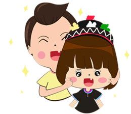 Man South and Girl Northern-Lao version sticker #14477829