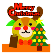 Christmas Milu Deer sticker #14478654