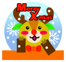 Christmas Milu Deer sticker #14478655
