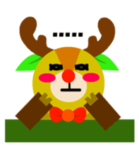 Christmas Milu Deer sticker #14478662