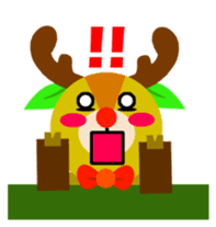 Christmas Milu Deer sticker #14478664