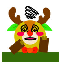 Christmas Milu Deer sticker #14478665