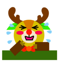 Christmas Milu Deer sticker #14478668