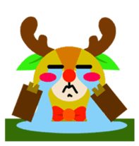 Christmas Milu Deer sticker #14478669