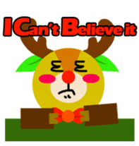 Christmas Milu Deer sticker #14478684