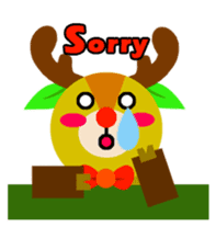 Christmas Milu Deer sticker #14478686