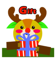 Christmas Milu Deer sticker #14478689