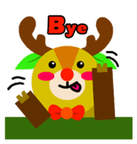 Christmas Milu Deer sticker #14478691