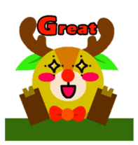 Christmas Milu Deer sticker #14478692