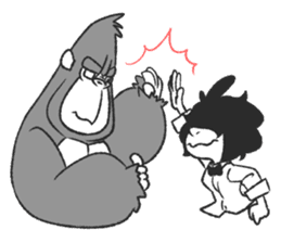 MiMiMi & Adam the Gorilla sticker #14479682