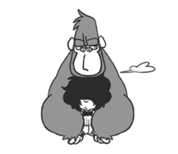 MiMiMi & Adam the Gorilla sticker #14479683