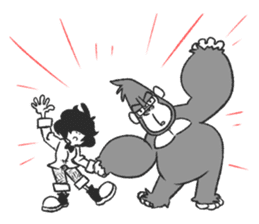 MiMiMi & Adam the Gorilla sticker #14479684