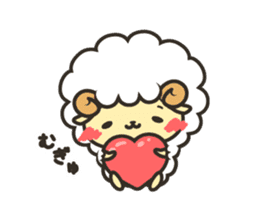 Mohubo the fluffy sheep 2 sticker #14479943