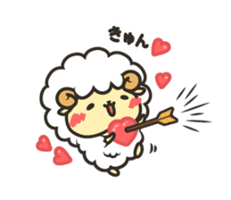 Mohubo the fluffy sheep 2 sticker #14479945