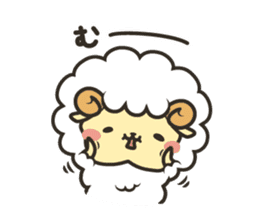 Mohubo the fluffy sheep 2 sticker #14479946