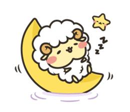 Mohubo the fluffy sheep 2 sticker #14479952