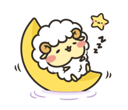 Mohubo the fluffy sheep 2 sticker #14479952