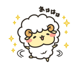 Mohubo the fluffy sheep 2 sticker #14479954