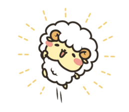 Mohubo the fluffy sheep 2 sticker #14479955