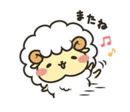 Mohubo the fluffy sheep 2 sticker #14479957