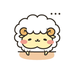 Mohubo the fluffy sheep 2 sticker #14479958