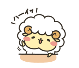 Mohubo the fluffy sheep 2 sticker #14479959