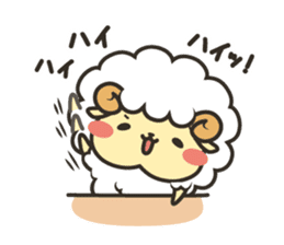 Mohubo the fluffy sheep 2 sticker #14479960