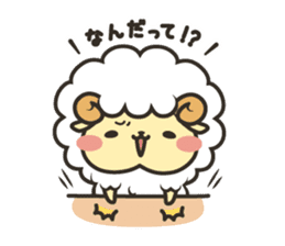 Mohubo the fluffy sheep 2 sticker #14479961