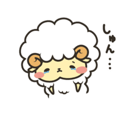 Mohubo the fluffy sheep 2 sticker #14479963